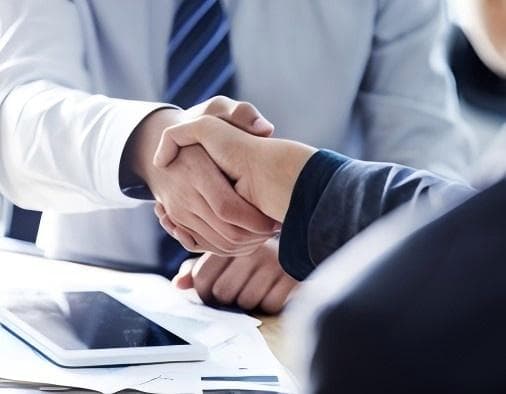 Business agreement illustration