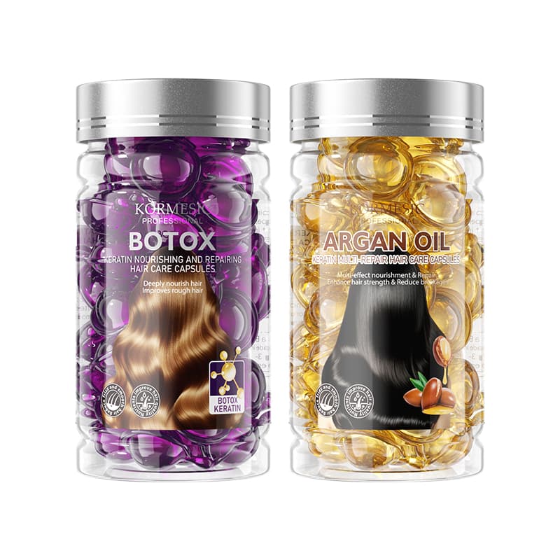 Hair repair oil capsules