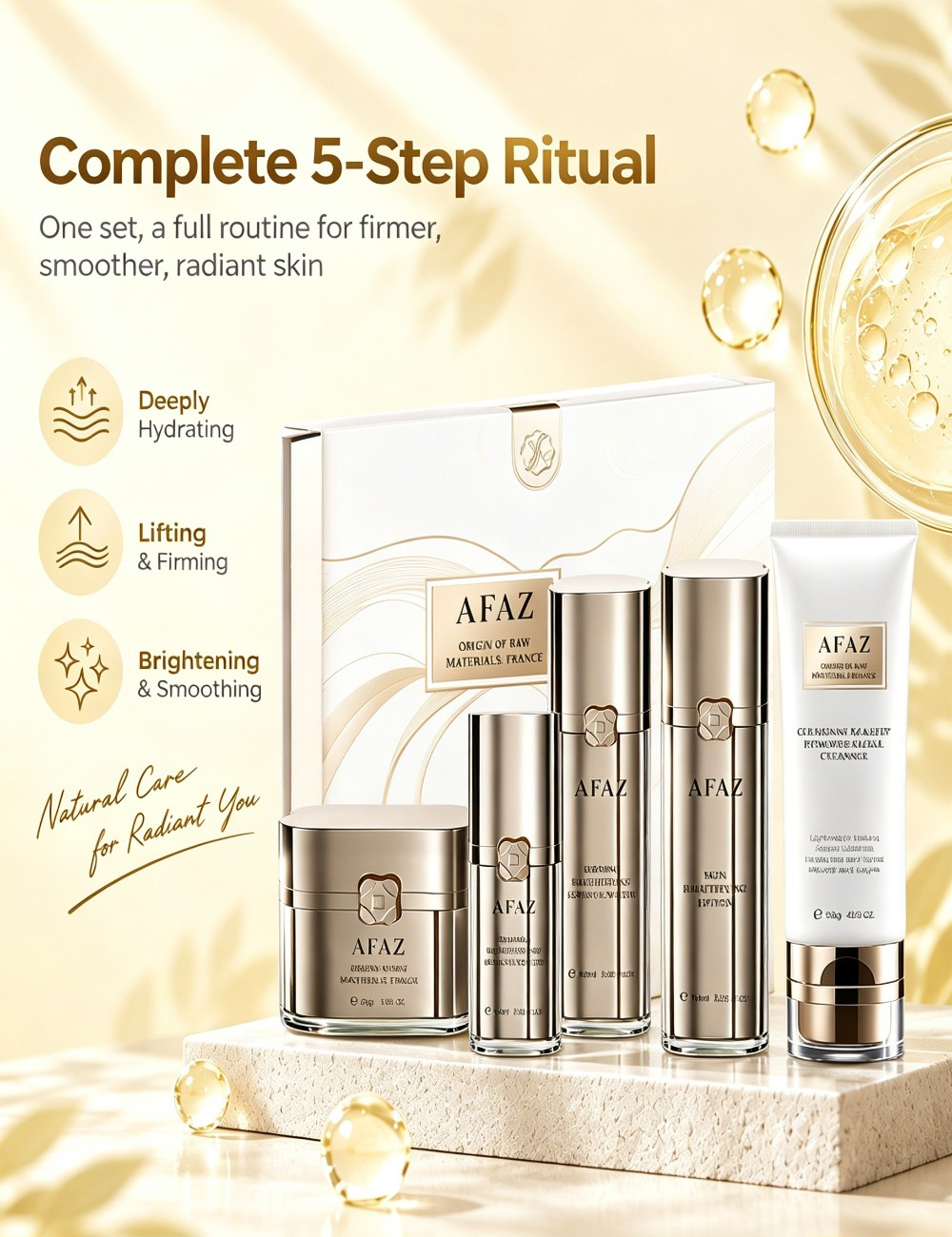 AFAZ skincare set detail 2