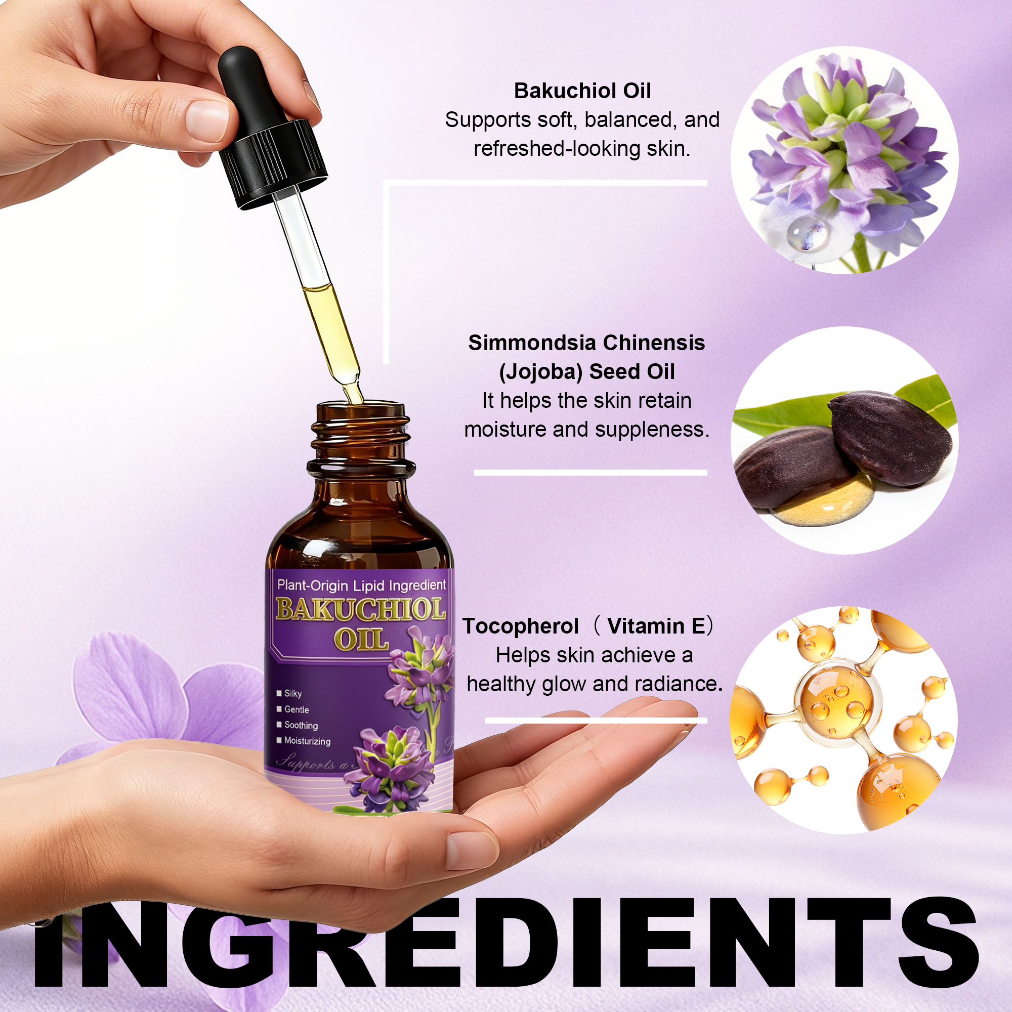 Bakuchiol facial oil detail 6